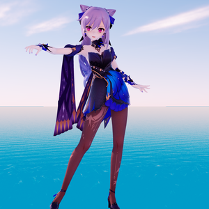 Gennshin Keqing new dress 刻晴新裙子【MMD MODEL DL】