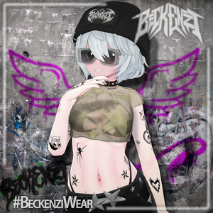 BECKENZI クロップトップ + 襟/Croptop & Spiked Collar 缩略图 4