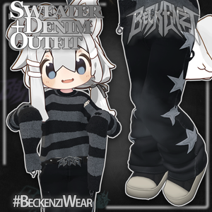 BECKENZI セーター、ベルト パンツ、シューズ For まめひなた/Mamehinata