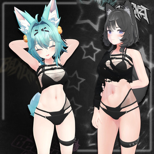 BECKENZI ゴス水着 /Goth Swimsuit 🖤[13+アバタ/Avatars] 缩略图 6
