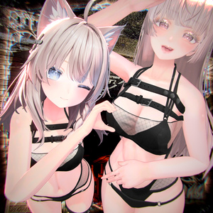 BECKENZI ゴス水着 /Goth Swimsuit 🖤[13+アバタ/Avatars] 缩略图 3