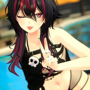 BECKENZI ゴス水着 /Goth Swimsuit 🖤[13+アバタ/Avatars] 缩略图 13