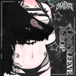 BECKENZI 水着クロップトップ /Torn Swimsuit Croptop [12+アバタ/Avatars]