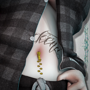 BECKENZI Zipper Navel Piercing/ジッパーへそピアス [21+アバタ/Avatars] 缩略图 4