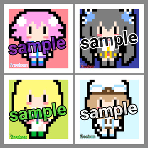 四女神ドット絵アイコン 【お買い得】