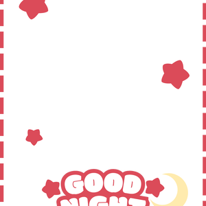 おやすみVtuberフレーム素材