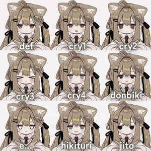 【kipfel/キプフェル】ツンデレ猫ちゃん表情セット 27種類 缩略图 2