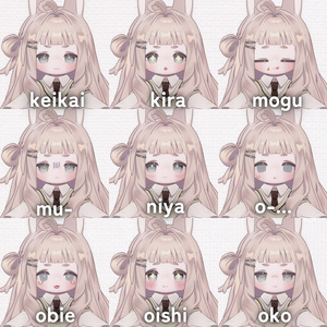 【kipfel/キプフェル】めろめろうさちゃん表情セット+liltoon material settings 缩略图 3