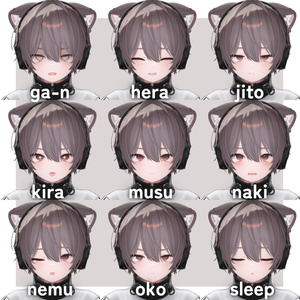 【kaguya専用】輝夜くん化BlendShapes/表情アニメーションセット 缩略图 4