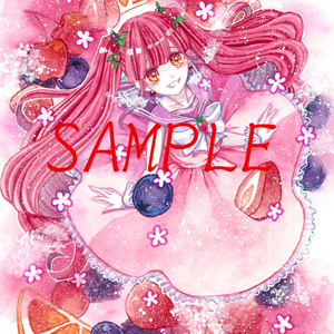 フルーツジュース擬人化クリアファイル(A5/ベリー)