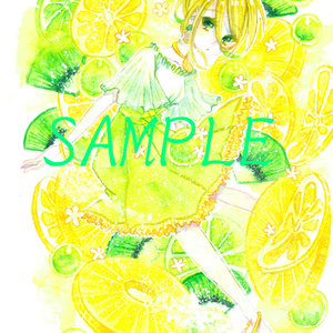フルーツジュース擬人化クリアファイル(A5/レモン)