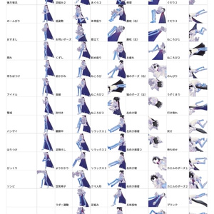 男性素体　可愛いポーズツールアニメーション調整プリセット【8アバター対応】 缩略图 7