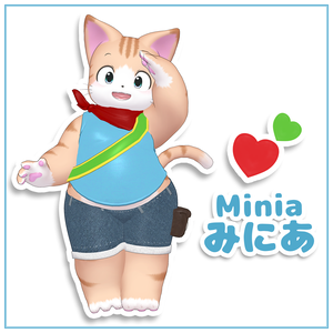 オリジナル3Dモデル「みにあ(Minia)」