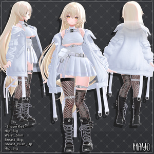 【6着の衣装】 🎉55% セール中🎉MAYO Clothing Full Pack 【VRChat想定】 缩略图 13