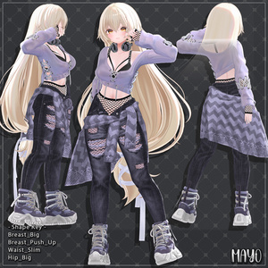 【6着の衣装】 🎉55% セール中🎉MAYO Clothing Full Pack 【VRChat想定】 缩略图 3