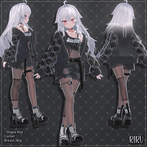 【5着の衣装】 🎉50% セール中🎉Riru Clothing Full Pack 【VRChat想定】 缩略图 5