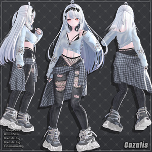 【4着の衣装】 🎉45% セール中🎉Cazalis Clothing Pack 【VRChat想定】 缩略图 8