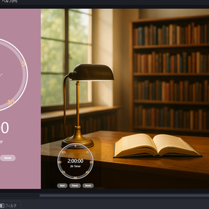 Pomodoro Timer for OBS (25m / 5m + 2h) - Pink