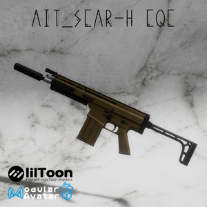 AIT_SCAR-H CQC【射撃ギミック、パーティクル,ハンドサイン設定済み】