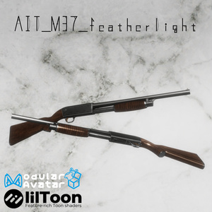 AIT_M37_feather light 【射撃ギミック、パーティクル,ハンドサイン設定済み】
