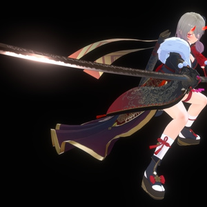 【3Dmodel】大刀 牙猟丸 【両手持ちギミック付】/GreatSword Garyo-maru 缩略图 5