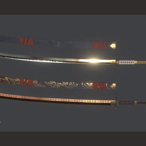 【3Dmodel】大刀 牙猟丸 【両手持ちギミック付】/GreatSword Garyo-maru 缩略图 2