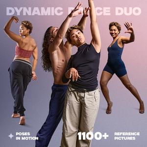 Dynamic Dance Duo: Pose Reference