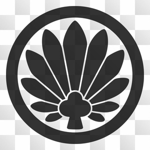 1点 棕櫚紋 (しゅろ) 日本の実用家紋 ZIP (AI, PNG, PSD)