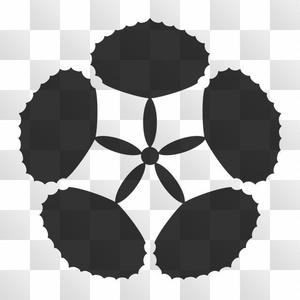 1点 菱の葉紋 (ひしのは) 日本の実用家紋 ZIP (AI, PNG, PSD)