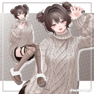 【10アバター対応】 Massy TwinBun [ReTexture] 缩略图 13