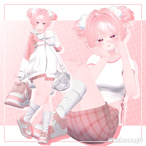 【10アバター対応】 Massy TwinBun [ReTexture] 缩略图 12