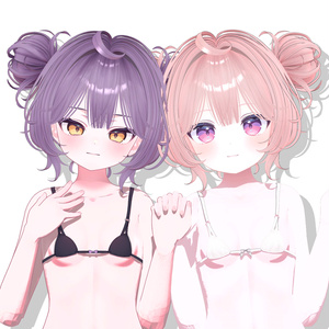 【10アバター対応】 Massy TwinBun [ReTexture] 缩略图 6