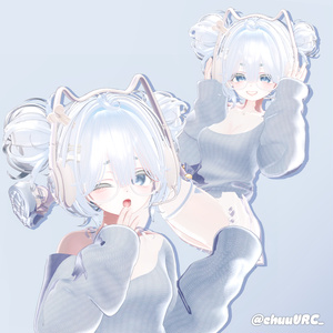 【10アバター対応】 Massy TwinBun [ReTexture] 缩略图 14