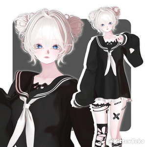 【10アバター対応】 Massy TwinBun [ReTexture] 缩略图 16