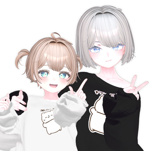 【10アバター対応】 3Style Bob Hair