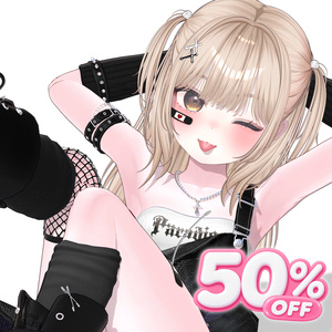 🏖️GOOD BYE SUMMER 50% SALE 【13アバター対応】Half-up Goth Twin💀