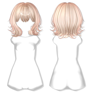【13アバター対応】 Natural Bob Hair 缩略图 2