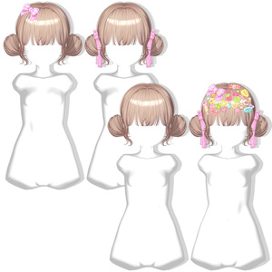 【12アバター対応】 Twin Lolipop Buns🍬 缩略图 3