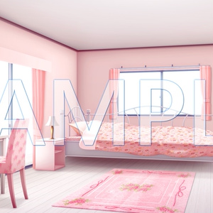 【背景素材】女の子の部屋A（6014_bg11）【時間差分あり】