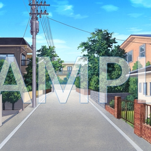【背景素材】通学路（6014_bg14）【時間差分あり】