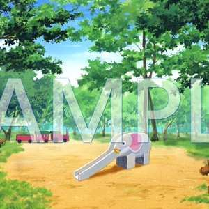 【背景素材】公園（6014_bg18）【時間差分あり】