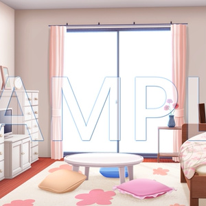 【背景素材】女の子の部屋B（6014_bg21）【時間差分あり】