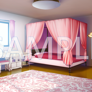 【背景素材】女の子の部屋（6045_bg04）【時間差分あり】