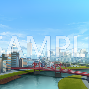 【背景素材】都市（6045_bg24）【時間差分あり】