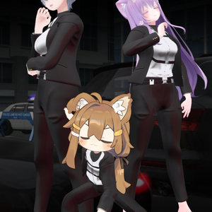 Bodyguard Suit [mamehinata, Moe, Shinra] And a weapon box