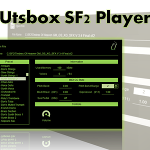 【無料VST】SoundFont プレーヤー - Utsbox SF2 Player