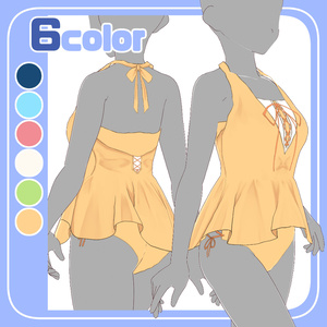 Lace-up Swimsuit