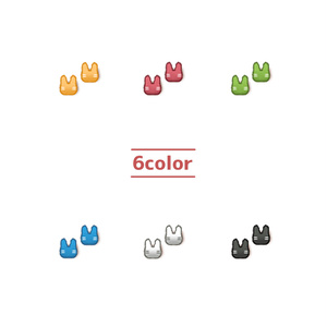 [6 Color] Rabbit Earrings