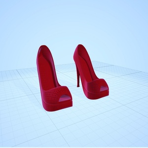 3dモデル 　ハイヒール　靴