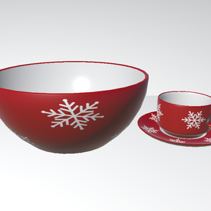 Christmas Bowl and Coffee cup